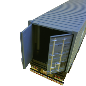 تریلی کانتینردار آبی مدل بنز آکتروس 1:50 Container Trailer Model Benz Actros_اسباب بازی